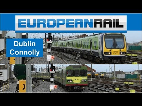 Irish Rail Commuter Class 29000 & DART 8100 Trains at Dublin Connolly Station