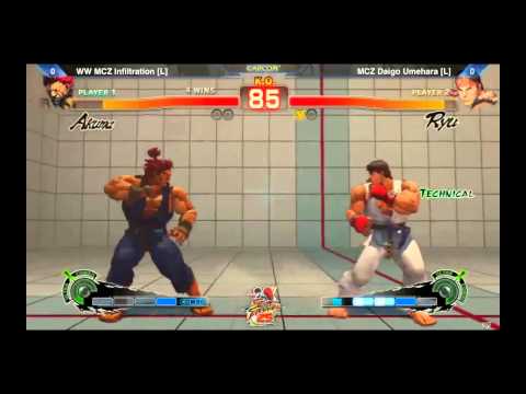 Street Fighter 25th Anniv. Tournament SSF4 v2012 Grand Finals MCZ Daigo vs WW MCZ Infiltration.