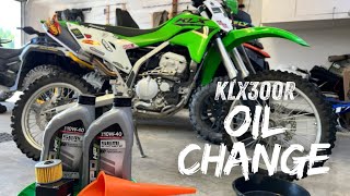 Kawasaki KLX300 Oil Change How To