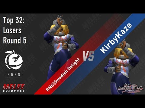 Eden - RNG | Swedish Delight (Sheik) vs. KirbyKaze (Sheik) - SSBM - Top 32, LR5
