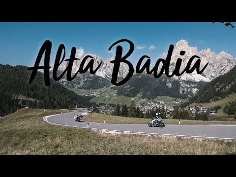 Cycling in the mountains of Alta Badia, Italy
