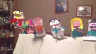 Final Countdown Paper bag Puppet Show