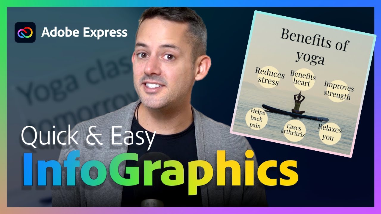 Make Simple Infographics in Adobe Express in 5 minutes | Adobe Express