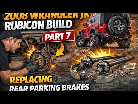 Wrangler JK Rubicon Build Part 7 Rear Parking Brake Replacement