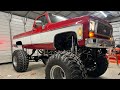 History Monster Lifted 1974 Squarebody K30 And Major Overhaul Changes Big Red Racetrack Trim Install