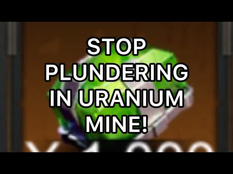 Uranium Mine Tip! HOW TO NOT GET PLUNDERED!!