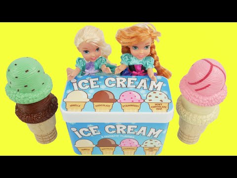 Ice cream toys for anna and elsa toddlers