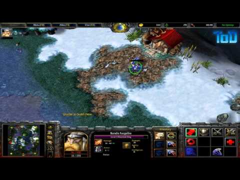 Warcraft III #4 -2050 Human vs Elf (Melting Valley)