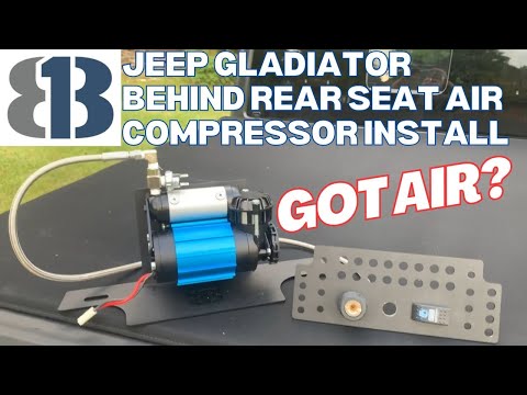 813 Fabrication and Designs "Behind The Rear Seat" ARB mount and wiring for Jeep JT Gladiator