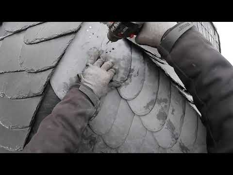 Schiefer Wangenkehle decken - Teil 4 - Schieferdach in Weil der Stadt