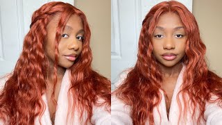 COPPER BROWN BODY WAVE WIG INSTALL | Ft. Nadula Hair
