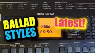 Video thumbnail for KORG EK-50 Ballad Styles Demo by Jeremy See