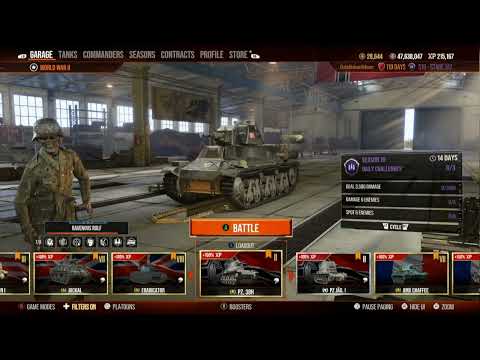How to SCORE in a FREE Panzer 38H 50% commander BONUS + an XP Booster World of Tanks console XBOX PS