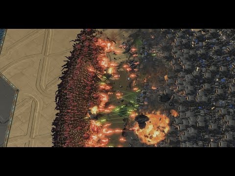 Starcraft 2 - 300 Corruptors vs 200 Battlecruisers
