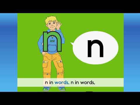 Letterland Phonic Compilation: Alphabet Letter N Stories, Songs, & Writings.