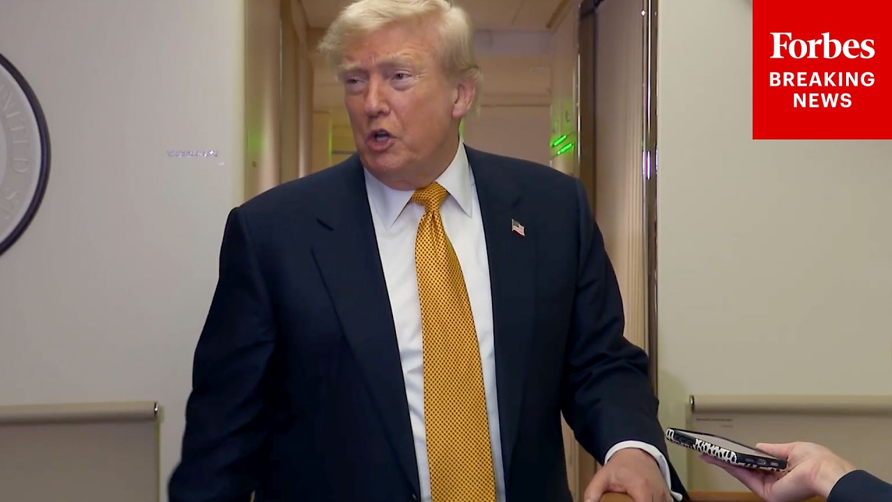Video | FULL VIDEO: Trump Holds Press Gaggle On Air Force One Flight After Commencing New Strikes On Iran