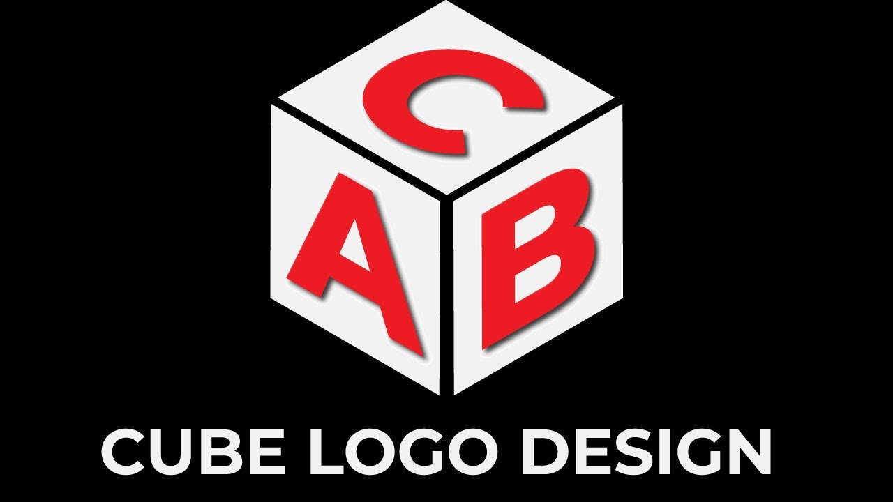 Design a Simple Cube Logo with any Letter in adobe Illustrator Tutorial|3d cube text illustrator