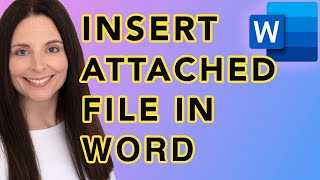 How To Insert A File Within A Word Document - Link or Embed Attached Files in Word