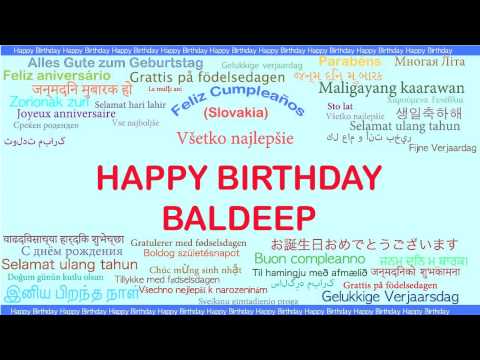 Baldeep   Languages Idiomas - Happy Birthday