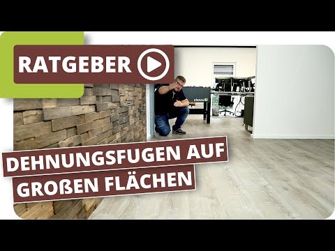Vinylboden Dehnungsfuge - große Vinylboden Flächen auf einer Fußbodenheizung verlegen