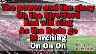 Full Man united anthem |Full video - Glory,Glory, Man United |The world red army