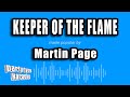 Martin Page - Keeper of the Flame (Karaoke Version)