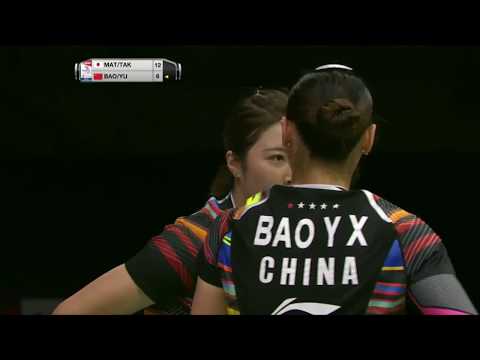 TOTAL BWF World Championships 2017 | Badminton QF M5-WD | Mat/Tak vs Bao/Yu