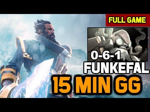 This Kunkka ended the game in 15 min vs Funkefal Tinker mid + syndereN Bara