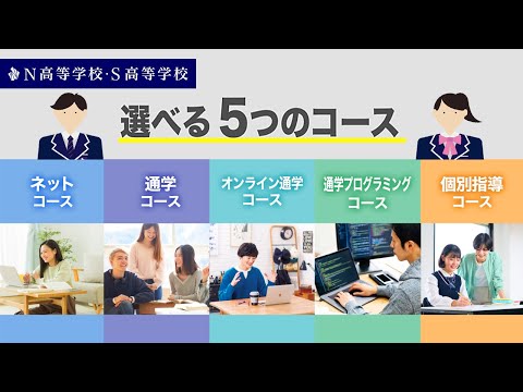 社会総合科学科 【コース紹介】途中変更OK！選べる5つのコース丨N高等学校・S高等学校・R高等学校
