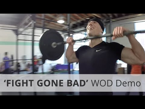 "FIGHT GONE BAD" CrossFit WOD Demo - 338 Reps, Rx