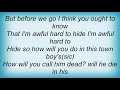 Shawn Mullins - Pandora Lyrics