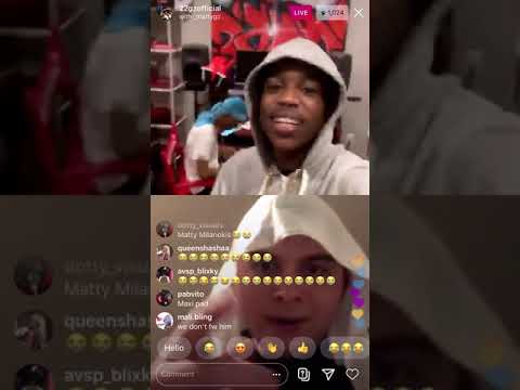 22gz on insta live beefing MATTY GZ