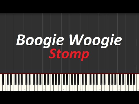 Boogie Woogie Stomp FAST Piano tutorial (Synthesia)
