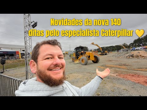 Quase tudo sobre a nova motoniveladora Caterpillar 140, na voz Pablo especialista da caterpillar! 