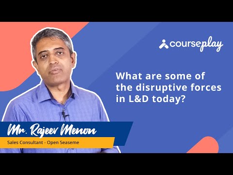Mr. Rajeev Menon shares his views on the disruptive forces in Learning and Development
