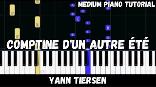 Download lagu Yann Tiersen - Comptine d'un autre été (Amélie) (Medium Piano Tutorial) mp3