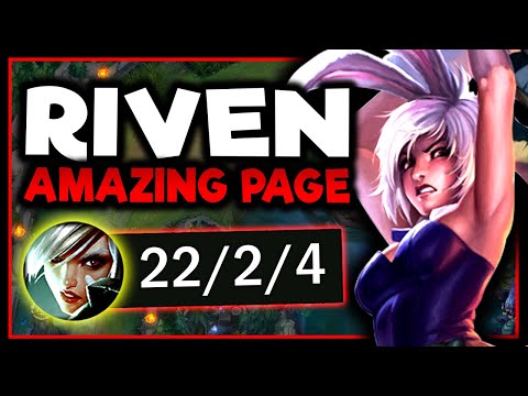 THIS RIVEN PAGE MAKES YOUR COMBO'S STRONG! (MORE TANKY + DMG!) - S13 Riven TOP Gameplay Guide