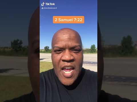 Scripture for today - 2 Samuel 7:22 | Meditate Word | Bible Audio