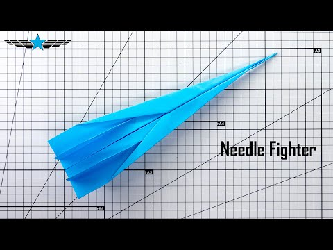 Needle Fighter Paper Plane Tutorial - The Ultimate Origami Paper Plane Tutorial