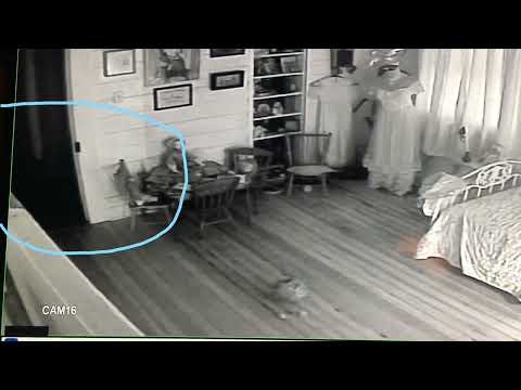 The Lil' ballerina spirit enters children's room at Magnolia Hotel. Note shadow figure on the left.