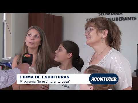 Marcos Juárez: Entrega de escrituras. La palabra de los beneficiarios