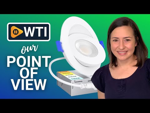 Ensenior 4 Pack 4 inch 5CCT LED Gimbal Led Recessed Light with Junction Box - WTI product video review