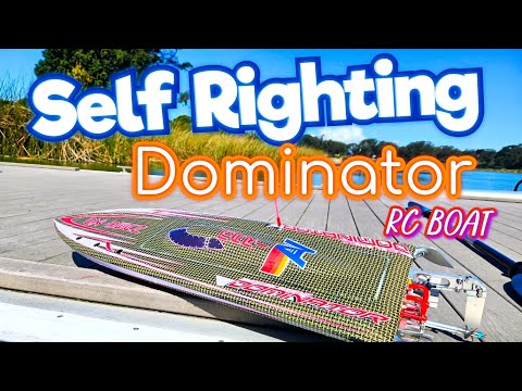 SUPER FAST Rc Boat! Self Righting Dominator by Oxidean Marine