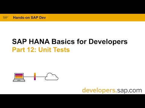 SAP HANA Basics For Developers: Part 12 Unit Tests