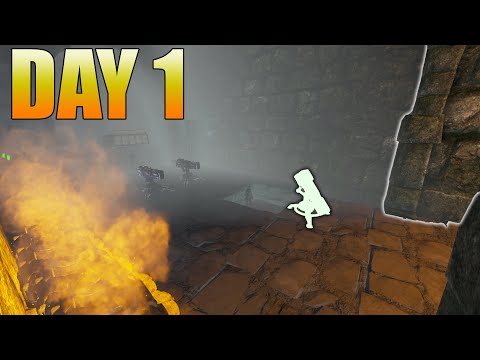 Claiming Double Bear Cave Day 1 On A SOLO Server... | Ark PvP