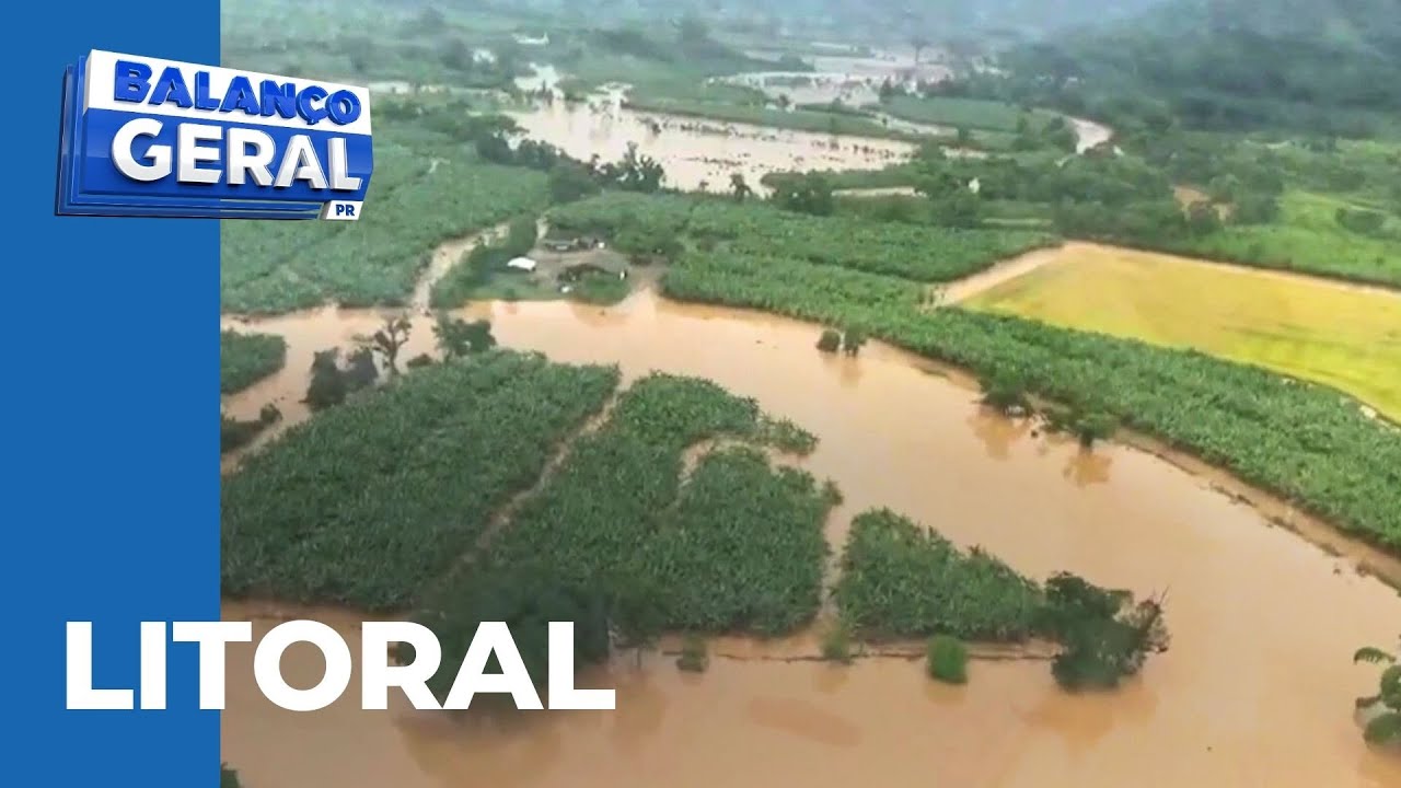 Tempestades no litoral: chuvas deixam casas alagadas e famílias desalojadas