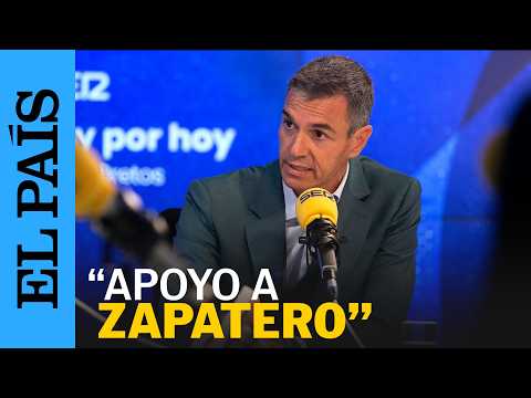 SÁNCHEZ: «Apoyo al presidente Zapatero por su trayectoria y por su legado» | EL PAÍS