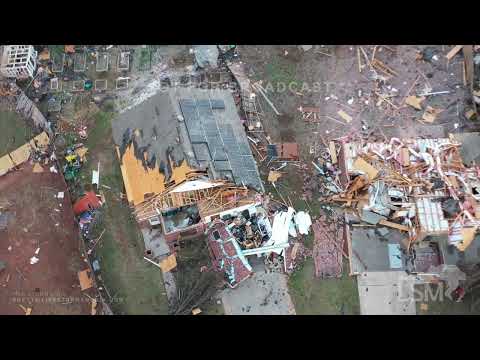 02-27-2023 Norman, OK - First Light Tornado Damage *Drone*