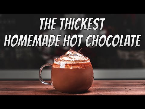 How To Make Homemade Italian Hot Chocolate Recipe l THICK Hot Chocolate Easy Recipe At Home