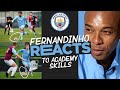 Fernandinho Reacts To Potential Future Stars Our Academy S Best Bits